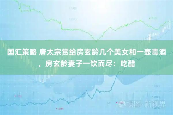 国汇策略 唐太宗赏给房玄龄几个美女和一壶毒酒，房玄龄妻子一饮而尽：吃醋