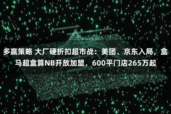 多赢策略 大厂硬折扣超市战：美团、京东入局，盒马超盒算NB开放加盟，600平门店265万起
